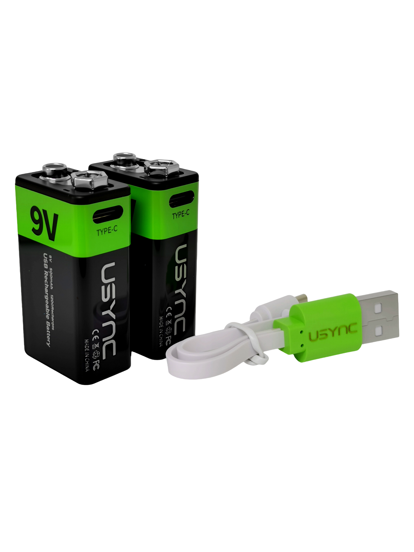 9V rechargeable batteries 2 Pack<br/>3000MWh – 500mAh