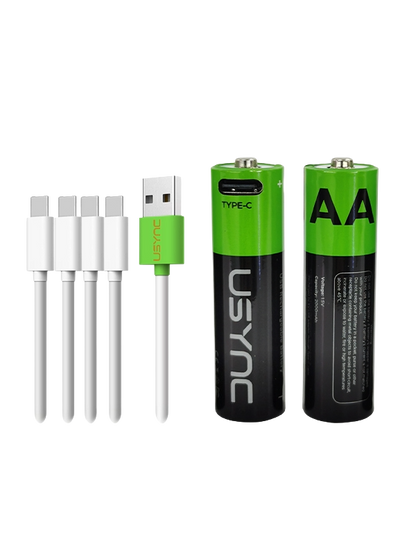 AA rechargeable batteries 2 Pack <br/> 2500MWh – 1700mAh