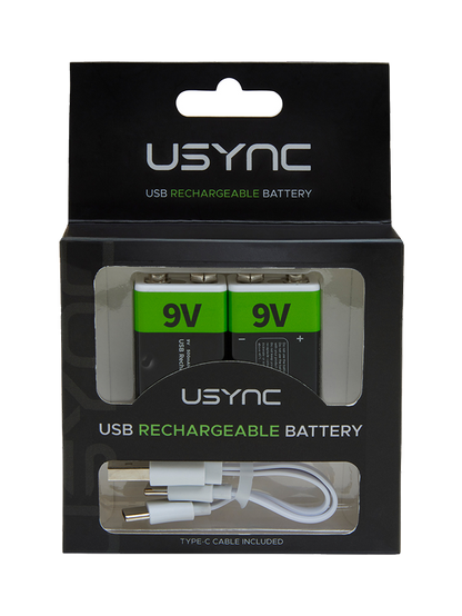 9V rechargeable batteries 2 Pack<br/>3000MWh – 500mAh